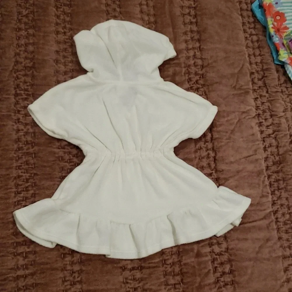 Gymboree Swim set - swimsuits, shorts, cover up Toddler Girl 12-18M bows flowers
